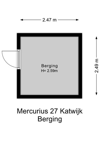 Floorplan - Mercurius 27, 2221 PH Katwijk